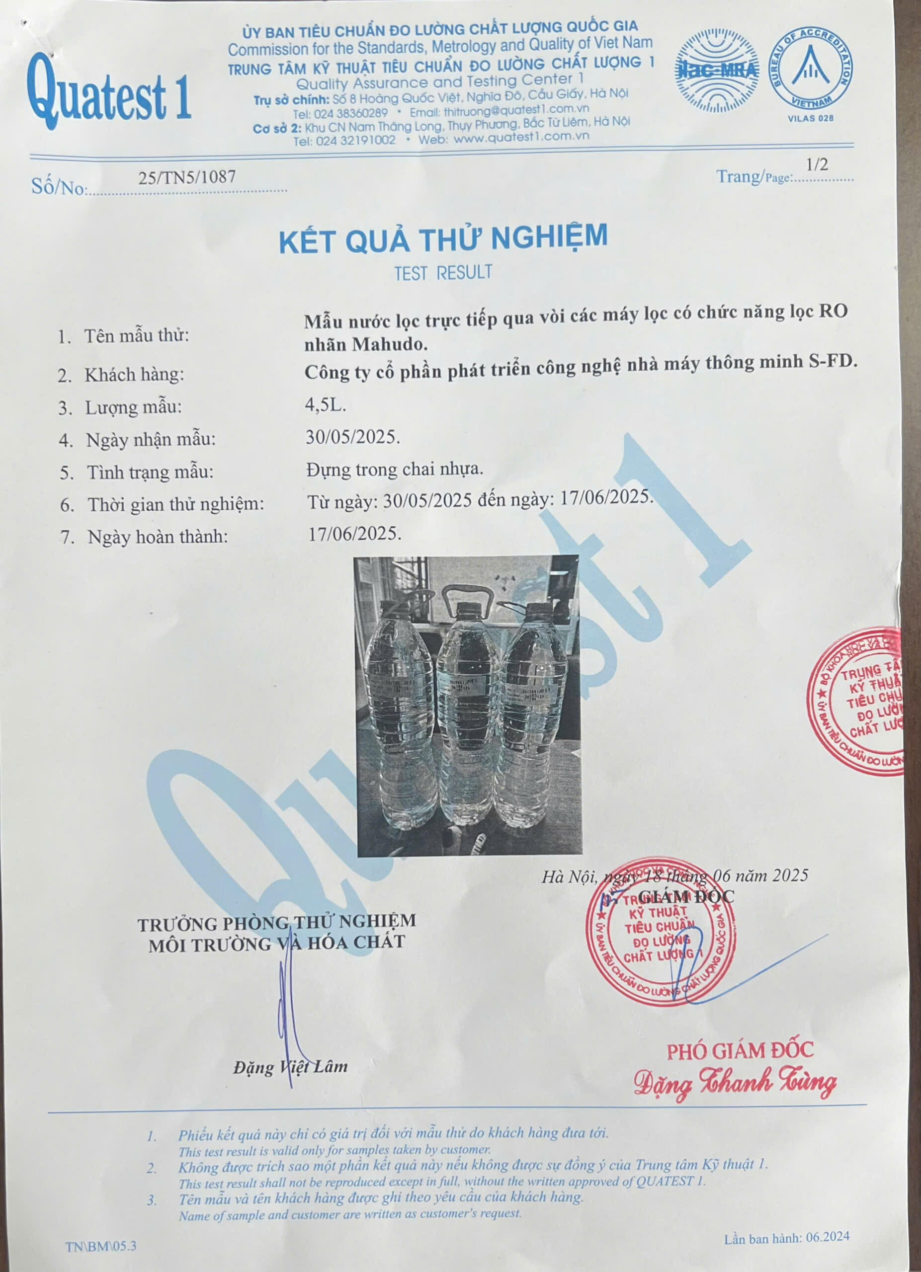 Ket qua thu nghiem nuoc 6.2025 Page 1